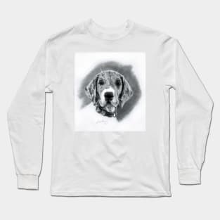 Great Dane Puppy Illustration Long Sleeve T-Shirt